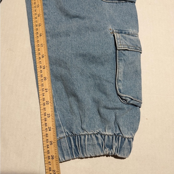Forever 21 Baggy Cargo style Women's Medium Jean Denim #1222 - Picture 2 of 7